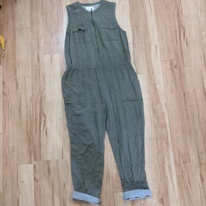 Anthropologie Green Utility Jumpsuit - M